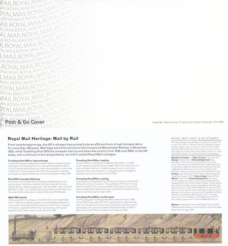 Mail rail heritage post - by, go