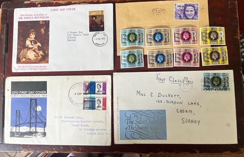 First day cover stamps - , on