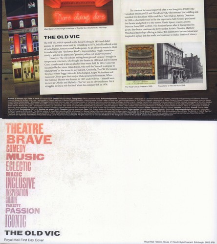 The old vic blank envelope - old,
