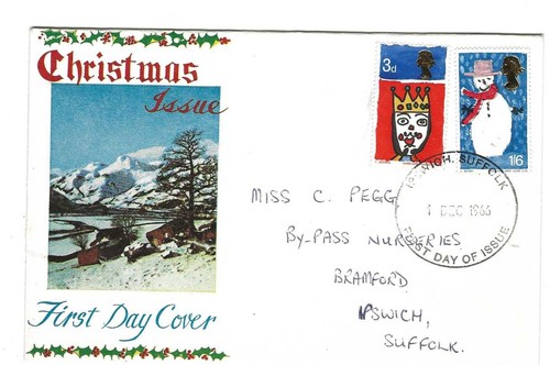First day cover 1965 xmas - gb,