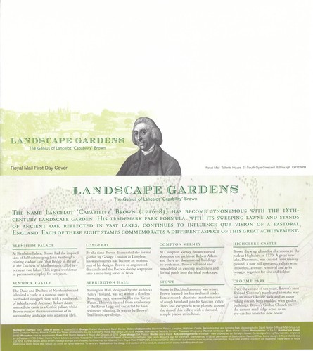 Landscaped gardens fdc - landscaped, gb