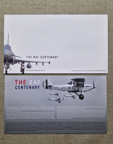 Royal mail raf centenary - mail,