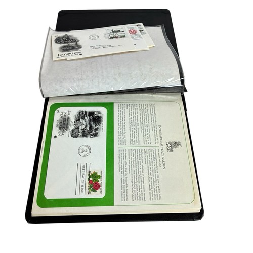 First day cover set - us, binder