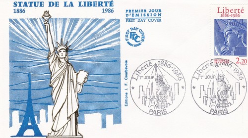 France 1986 fdc liberty - 1986, status