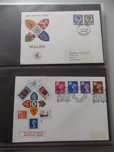 Welsh first day covers - welsh, and