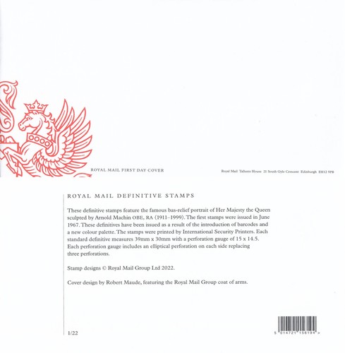 Machin definitive blank - blank, fdc