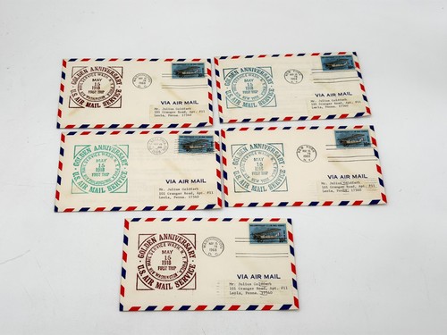 Air mail service golden - mail,