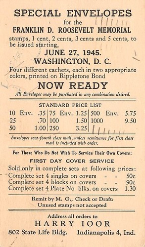 First day cover service - day,
