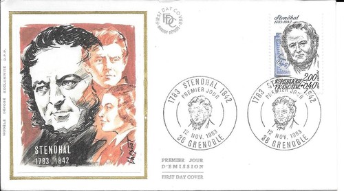 France 1983 fdc - stendhal, yt